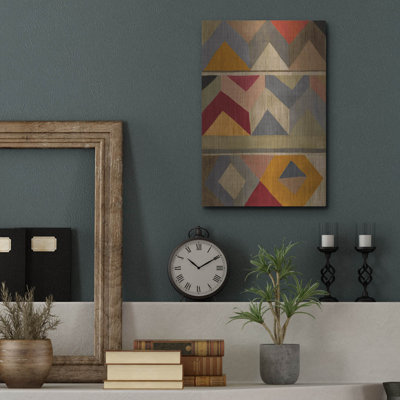  «Multicolored Tapisserie 2» par Chariklia Zarris, art mural en métal, 12 po x 16 po