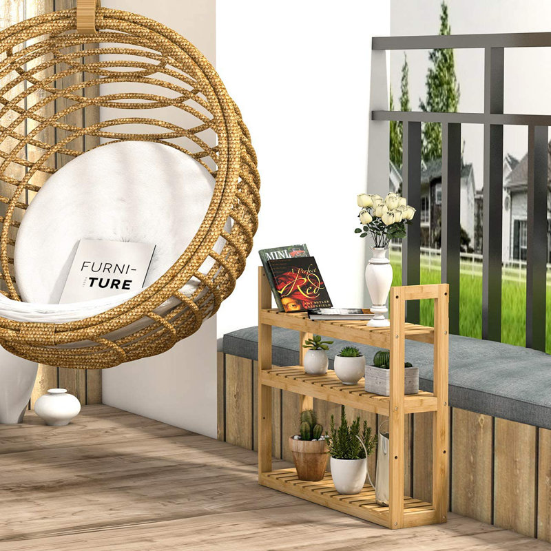 Brunetto Wicker Bathroom Shelves, Natural