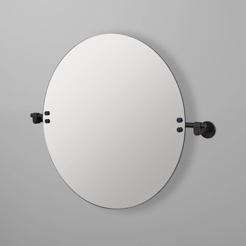 MIROIR / GRAND / FONTE / NOIR, Noir satiné, 23,6 po x 28,94 po
