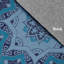 Tapis bleu en chenille tissé à la machine-90725783