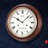 QXH202BLH Wall Chime Clock, Brown