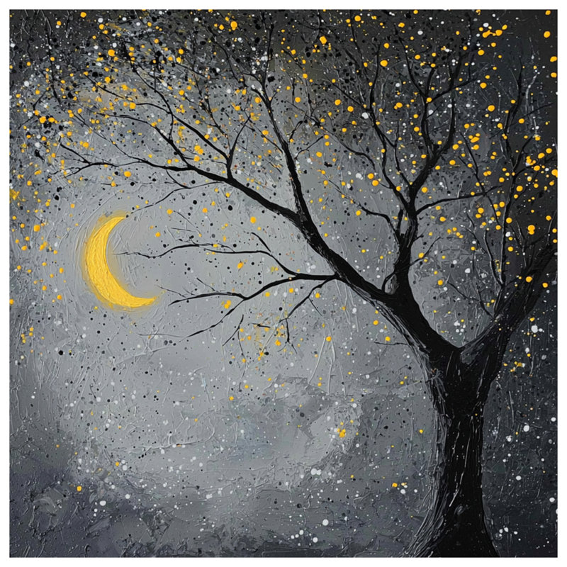 Moonlit Tree Night Comforter, Twin
