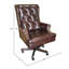 Fauteuil de direction en cuir véritable Bridgeman