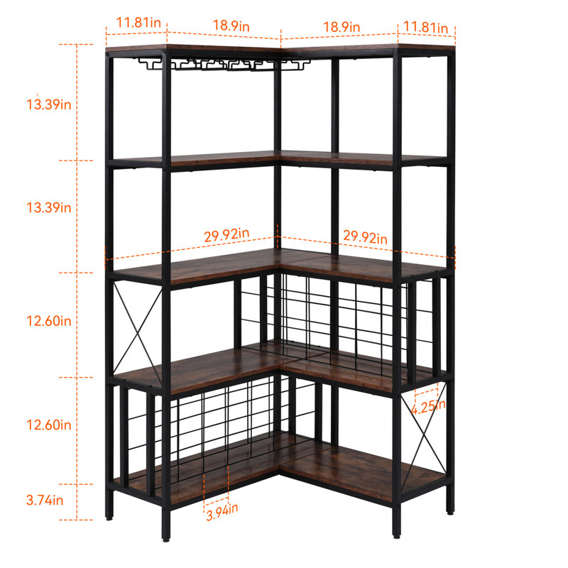 Armoires de bar sur pied de rangement de vin de coin