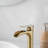 Tall Single Handle Waterfall Vessel Sink Faucet With Pop-Up Drain-114636589