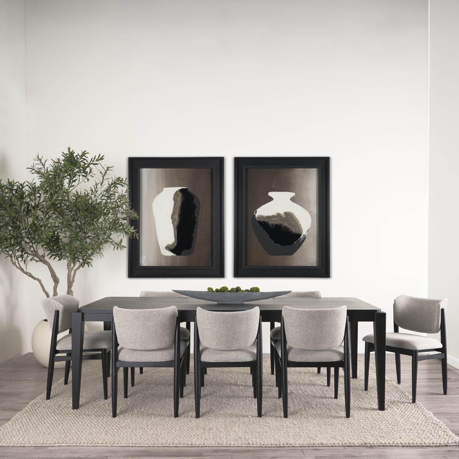 Envision Dining Table, 30"H x 92"L x 39"W, Black