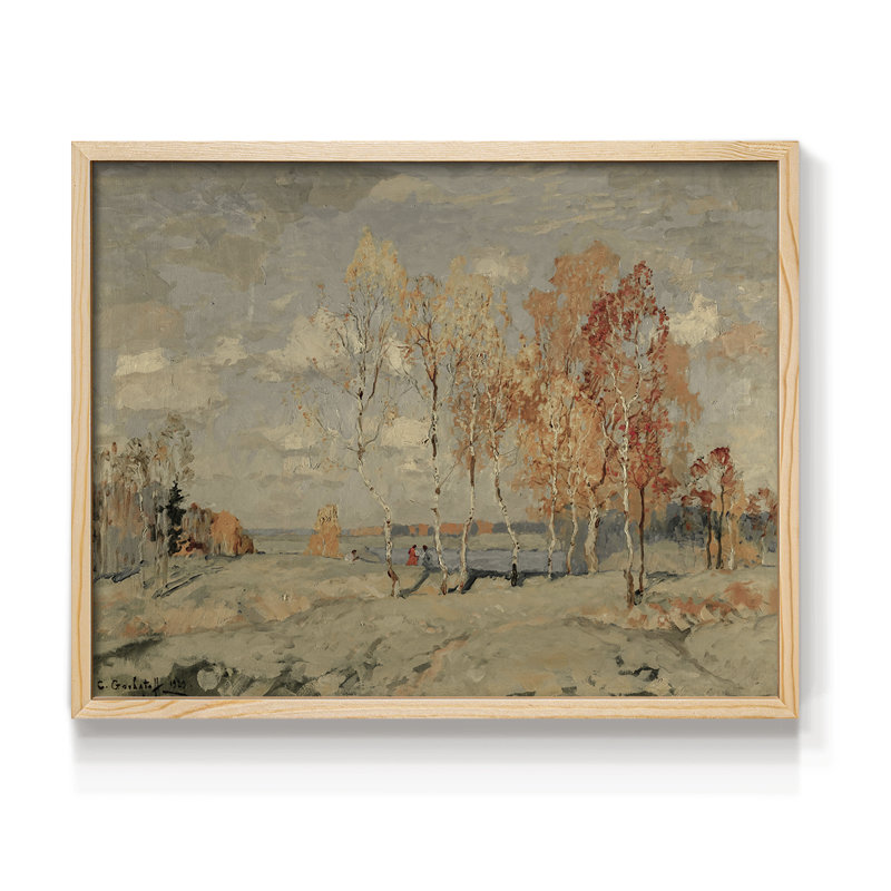 Paysages rétro-dxcv-impression encadrée - reconstituable, Naturel, H 11 po x l 14 po