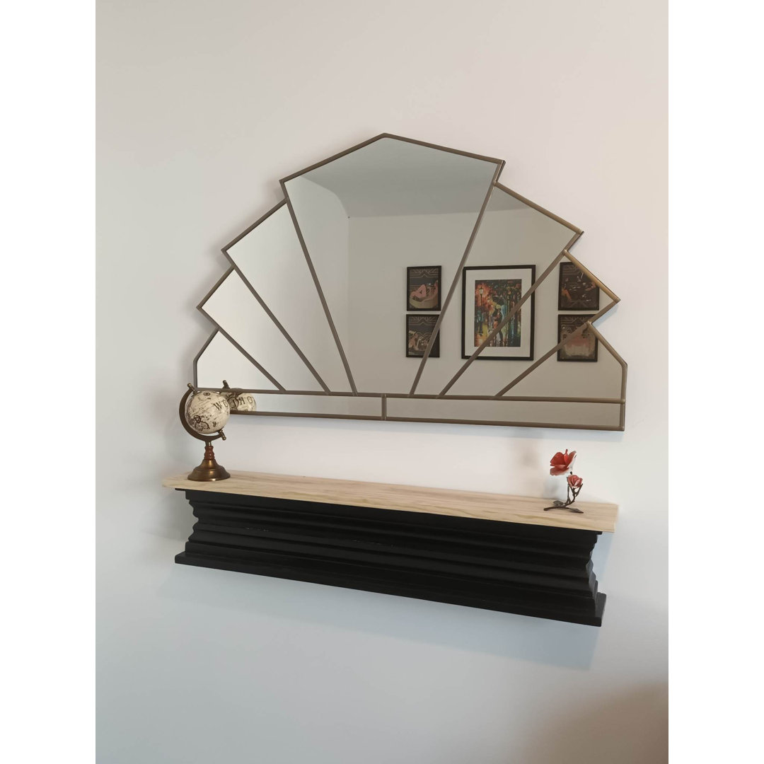 Large Overmantle Art Deco Mirror - Dome
