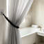 Natural Wood Curtain Holdback/Tieback-977319324