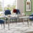 Adelais 59" Antique Mirrored Dining Table