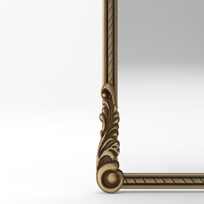 Miroir ovale vintage en relief arqué, décoration murale élégante pour la maison, design rétro pour le salon, la chambre à coucher et le couloir