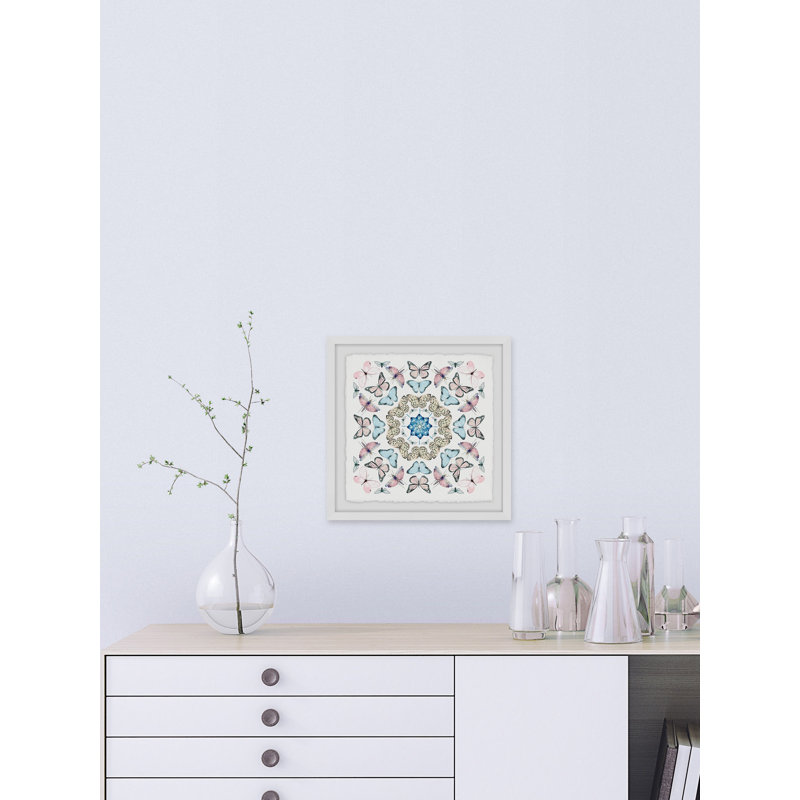 «Kaleidoscope Butterflies», reproduction encadrée, H 32 po x l 32 po