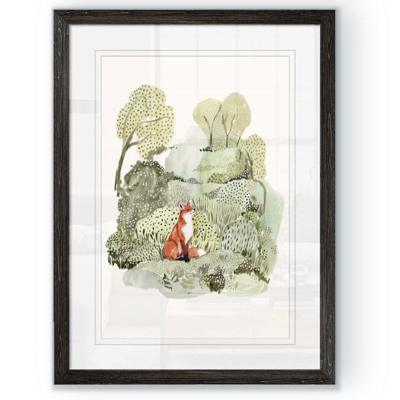 « fox glen i » par paul cezanne-reproduction d’art sur cadre photo, H 30 po x l 22 po x P 1,25 po, Papier encadré ébène