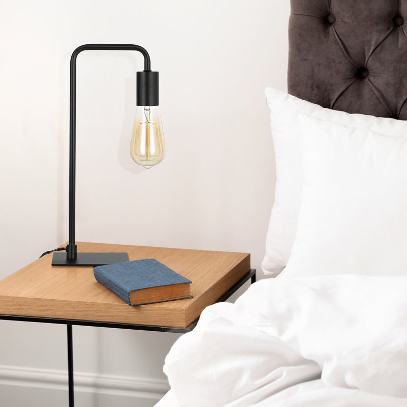Lampe de bureau Shontee, Noir, H 16,1 po x l 5,5 po x P 4,7 po
