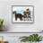 Christmas Mutt Sled -Framed Print - Restickable-433409678-433409780