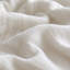 Ensemble de draps 4 pièces en mousseline de coton blanc et beige-115101396-115101397