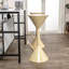 Tabouret de bar moderne en métal de style sablier sans dossier 29,75 po avec repose-pieds pour îlot de cuisine et bar Home-1880467855