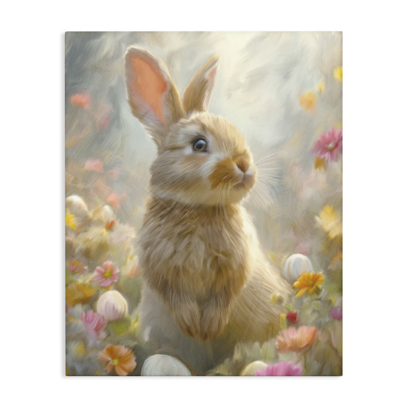 «Bunny Dreams Meadow Canvas», conception de Kim Allen, H 20 po x l 16 po