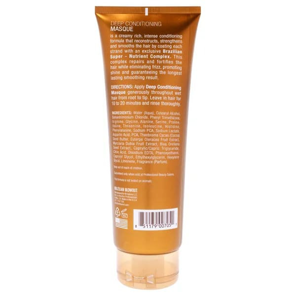 Masque revitalisant Deep de Masque brésilien 8 oz.