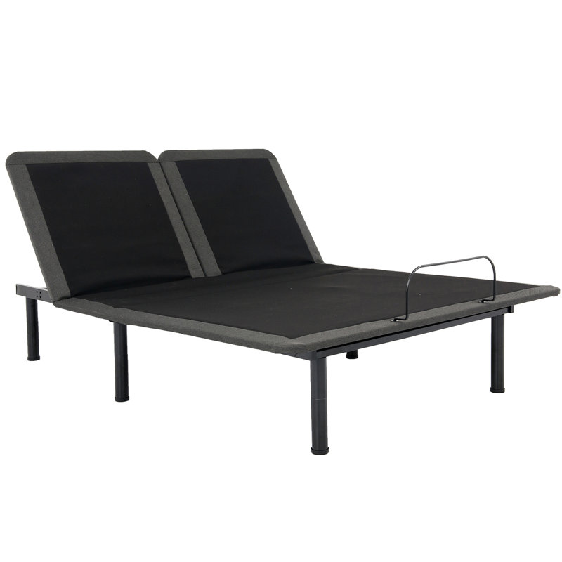Matelas pour grand lit de 12 po et base réglable - ressorts de soutien, mousse de confort rafraîchissante, tête de lit rajeunissante pour soulager le latex, assemblage facile