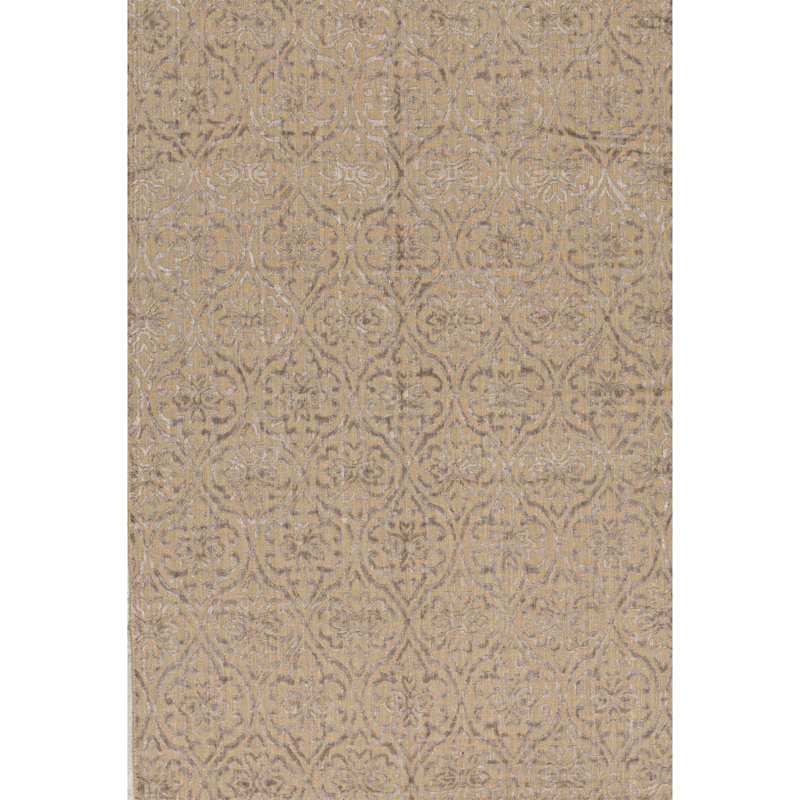 Wool Moroccan Area Rug in Gold