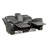 Classic 1Pc Double Reclining Loveseat With Storage Console Cupholder Plush Comfort Pillow-Top Arms Vertical Tufting Solid Wood Transitional Living Room Furniture-273036503