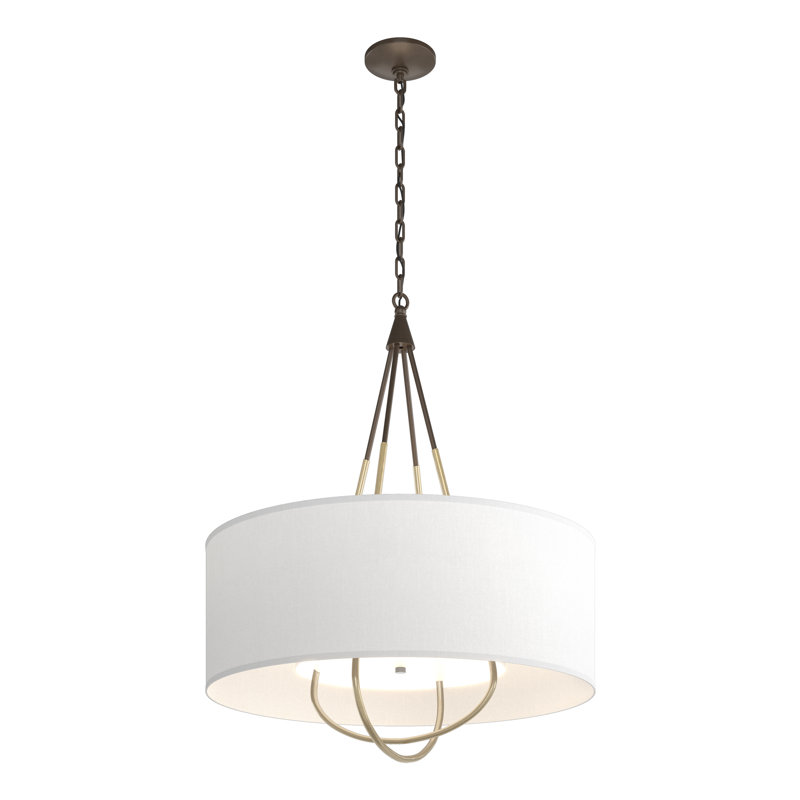 Loop 4 - Light Chandelier, Natural Anna, Bronze, Modern Brass