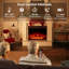 Metro Lane 58.4cm W Black Electric Fireplace