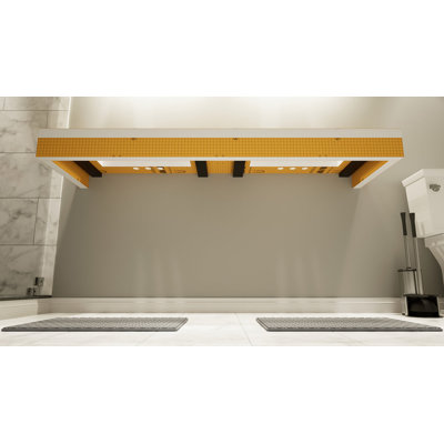 84in. x 21in. x 4in. The Original Free Floating Vanity Kit with Orange Waterproof Board® - Original Vanity Bracket®