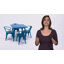 Ensemble de table carrée intérieur / extérieur 31,5 po Feodora-33309958
