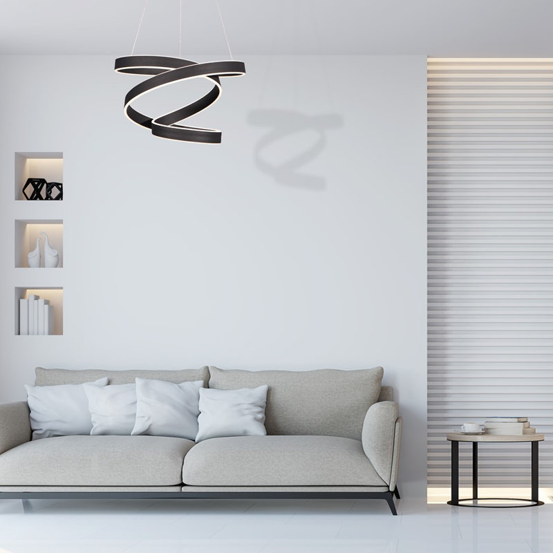 Castrovinci 1 - Light LED Geometric Pendant, Black