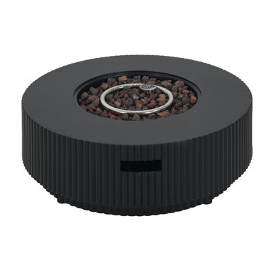 ROSCO Outdoor 40.000 BTU MGO Propane Fire Pit Table With Lid (Tank Holder Not Included)