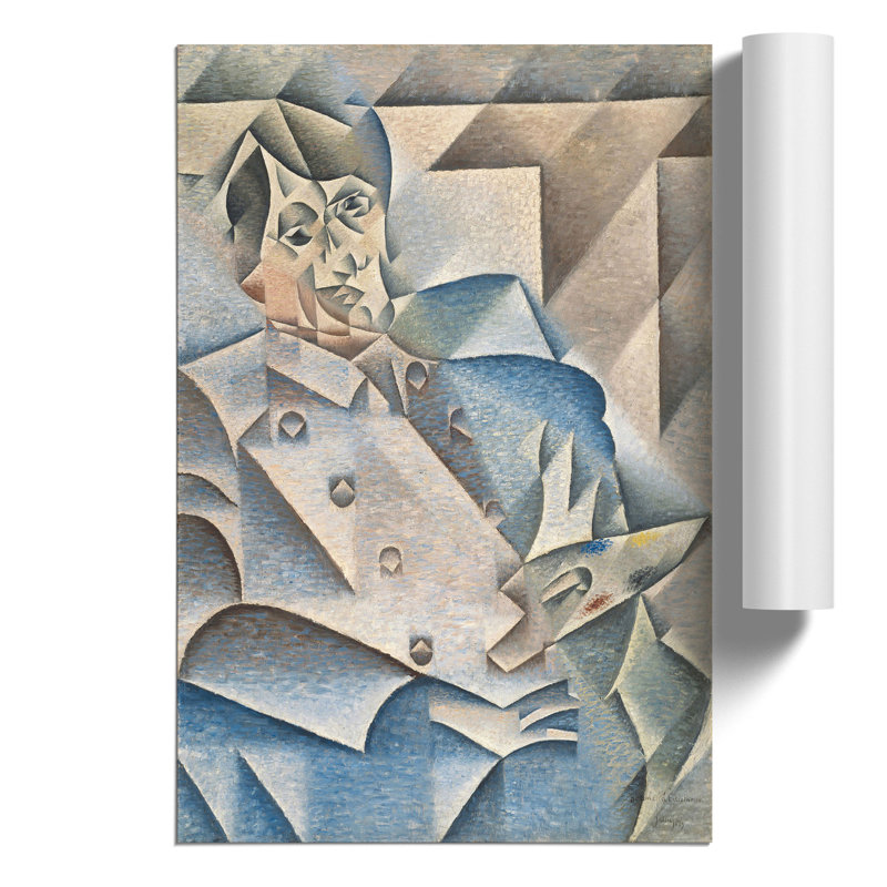 Portrait Of Pablo Picasso by Juan Gris - No Frame Print, 42cm H x 30cm W x 0.1cm D