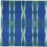 Karim Rashid - 'Spectra Blue' Rug 6' X 6'