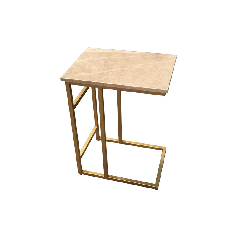 Altia Frame End Table, Beige