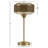 17" Mercury Glass Table Lamp Gold, On/Off Switch 60" Clear Cord