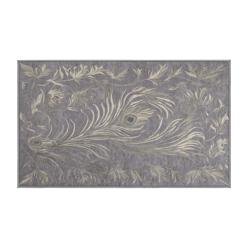 Machine Washable Pink Area Rug, Rectangle 8' x 12'