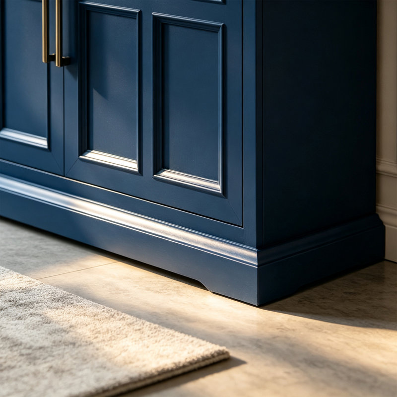 Buffet multifonctionnel rétro de style français, Bleu très foncé