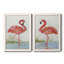 «Flamingo I», ensemble de 2 peintures sur toile encadrées-1478113691-1478113671