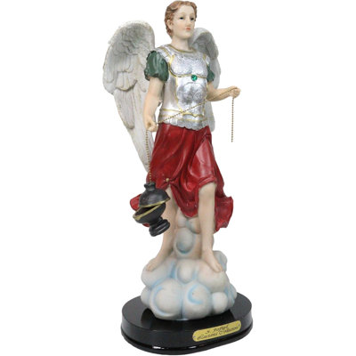 Archangel Saint Jofiel Carrying Censer Figurine With Base 12"H Angel Of Wisdom