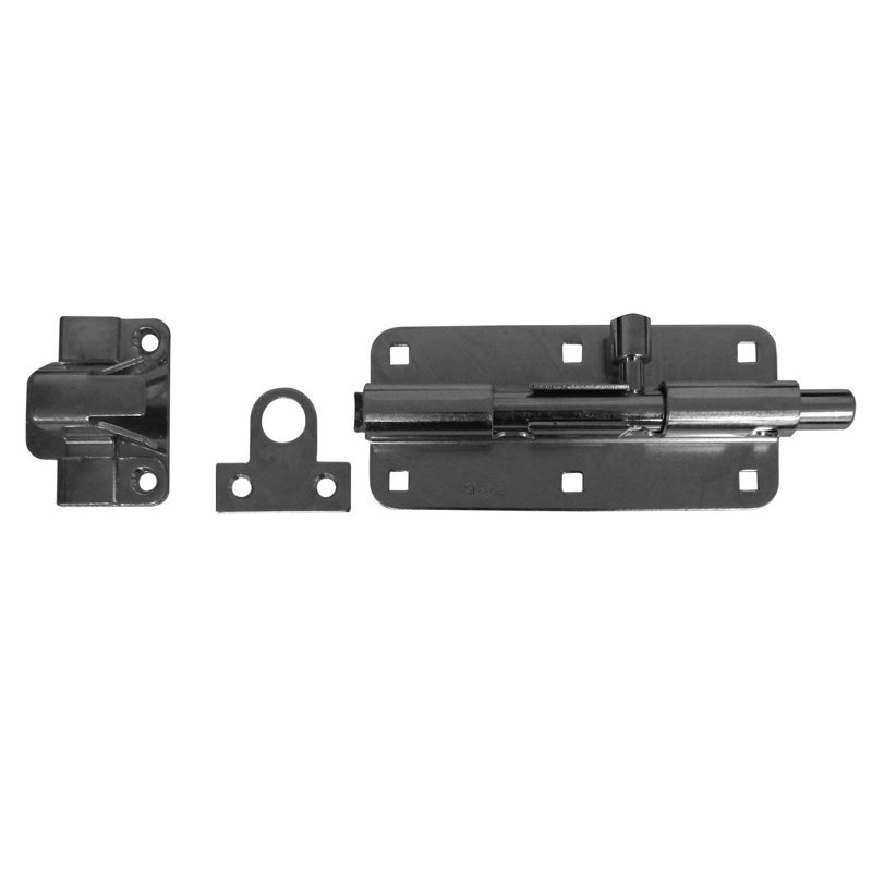 Barrel Bolt, Black, 1.75" H x 6" W x 10" D