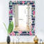 Miroir mural traditionnel fleur 33-40099979