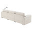 Canapé modulaire en chenille avec repose-pieds de rangement, support de téléphone réglable, chargeur USB, idéal pour les espaces de vie confortables-128896064