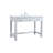 Hudson 48'' Single Bathroom Vanity with Engineered Marble Top-93548943