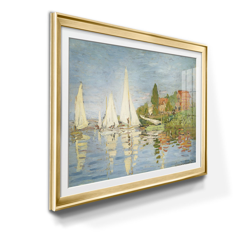Chapelton at Argenteui - Cadre photo, reproduction d'art sur papier, H 18,5 po x l 24,5 po x P 1,5 po, Doré