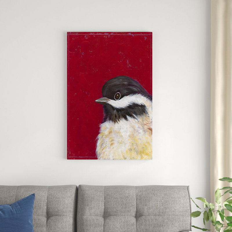 Portrait d'oiseau II, H 36 po x l 24 po x P 1 po