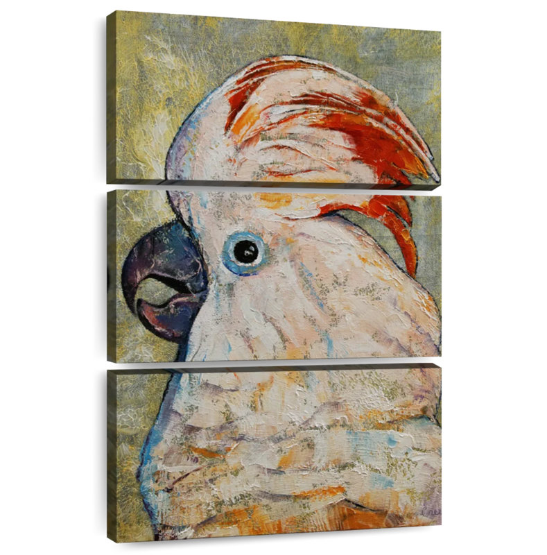 Brampt Moluccan Cockatoo, 50" H x 32" W