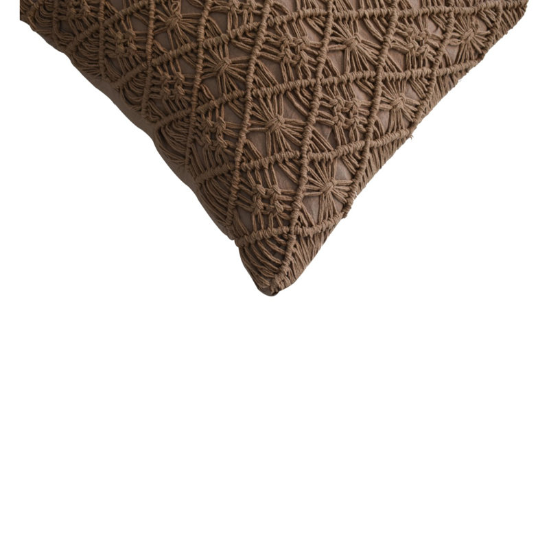 Chipperfield Square Cushion, Coffee