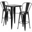 Ensemble de table de bar intérieur / extérieur en métal Toquerville-22243632