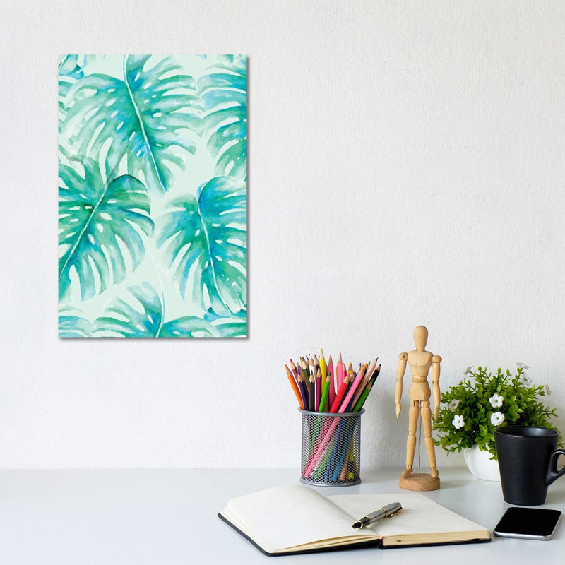 Paradise Palms by Jacqueline Maldonado - Wrapped Canvas Print, 20.32 cm H x 30.48 cm W
